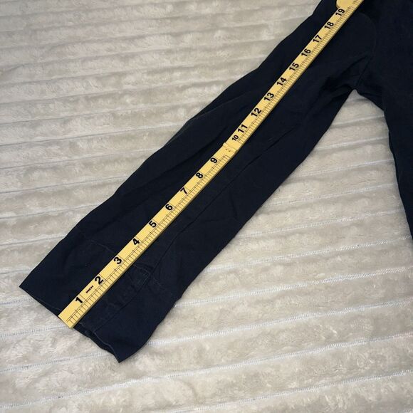 Talbots Women Navy Blue Long Sleeves Button Cotton/Spandex Jacket Size 6 - Picture 6 of 8